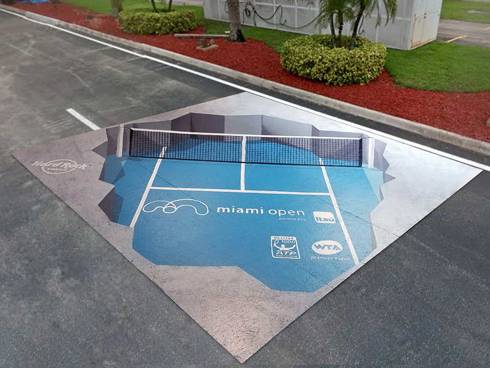 Portable 3d sidewalk art Miami